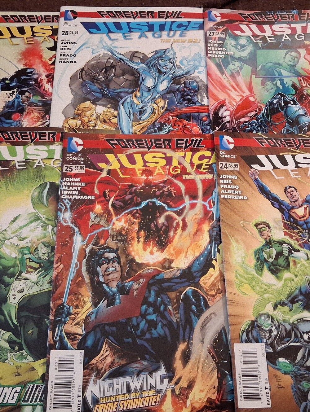 Justice League 24,25,26,27,28,29 Geoff Johns Forever Evil arc